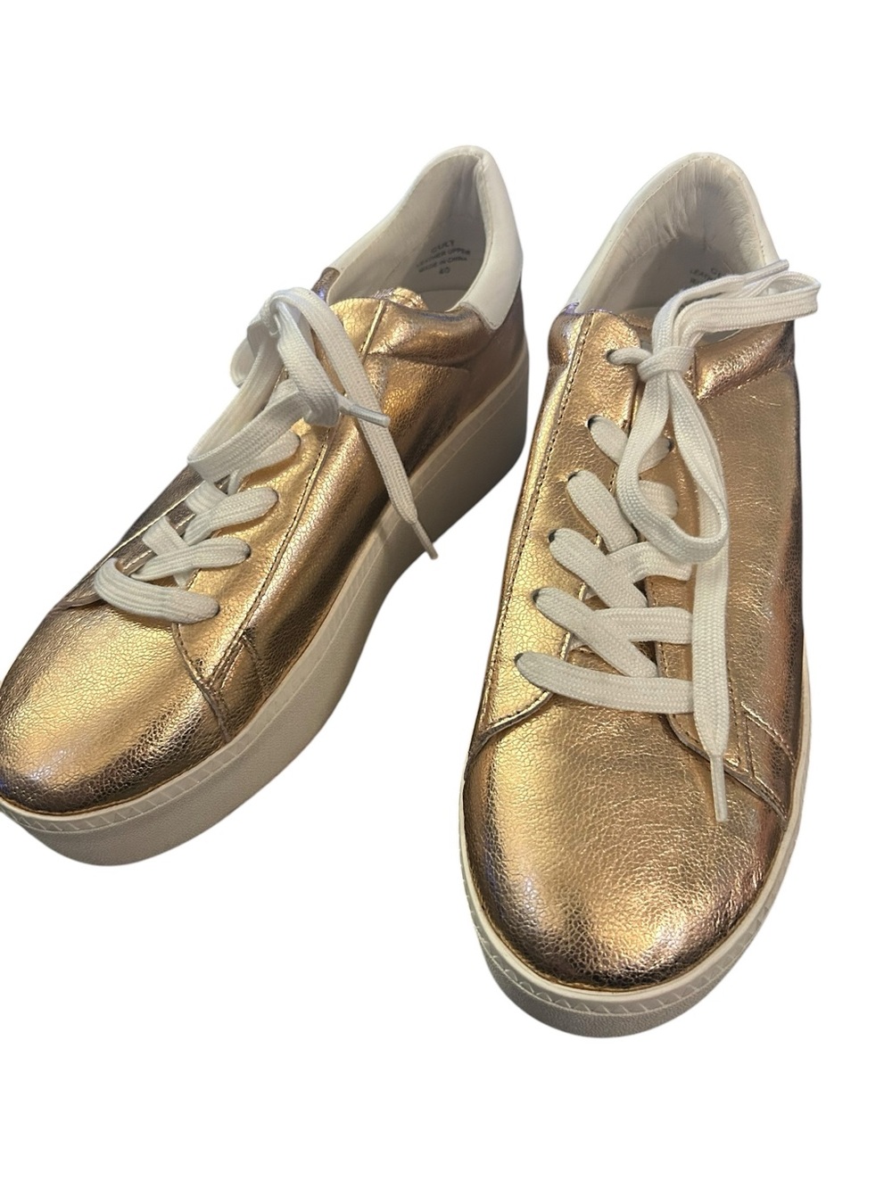 New Ash Cult Metallic Platform Sneakers Rose Gold Size 40 9.5/10 - Picture 2 of 7